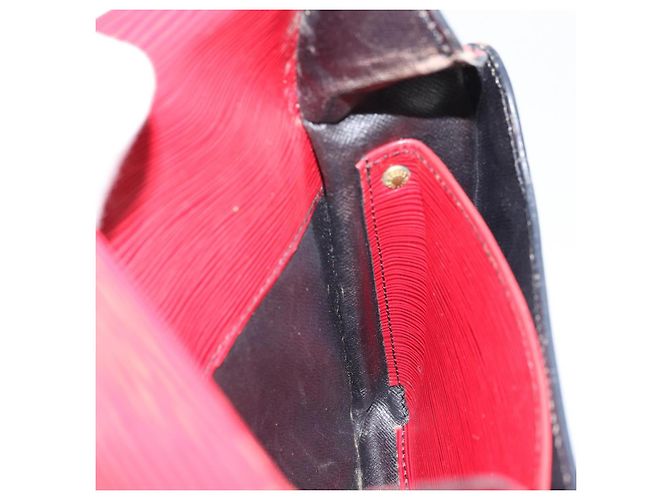 LOUIS VUITTON Borsa a Spalla Epi Cartesier MM Rossa M52247 LV Auth 172584 Rosso - vista 22
