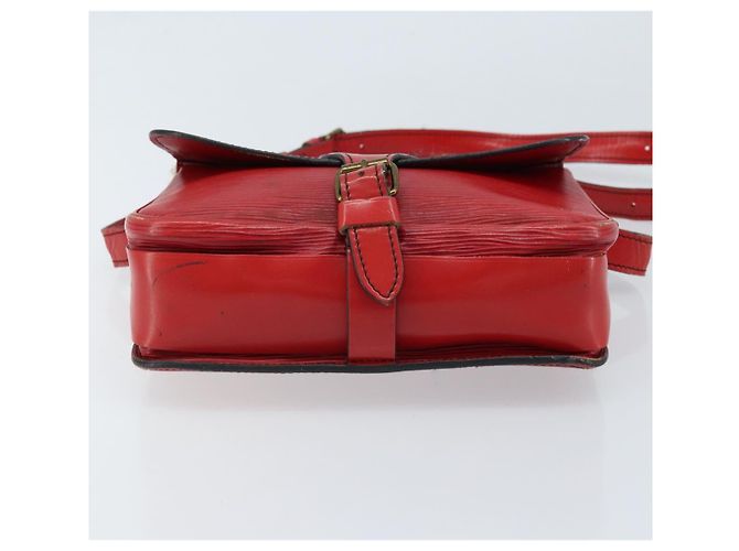LOUIS VUITTON Borsa a Spalla Epi Cartesier MM Rossa M52247 LV Auth 172584 Rosso - vista 5