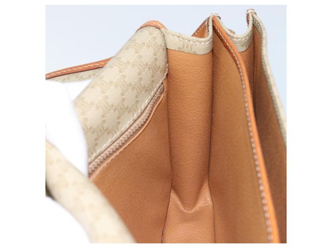 Céline CELINE Macadam Canvas Shoulder Bag PVC Leather Beige Gold Auth gh1779 Golden - view 20