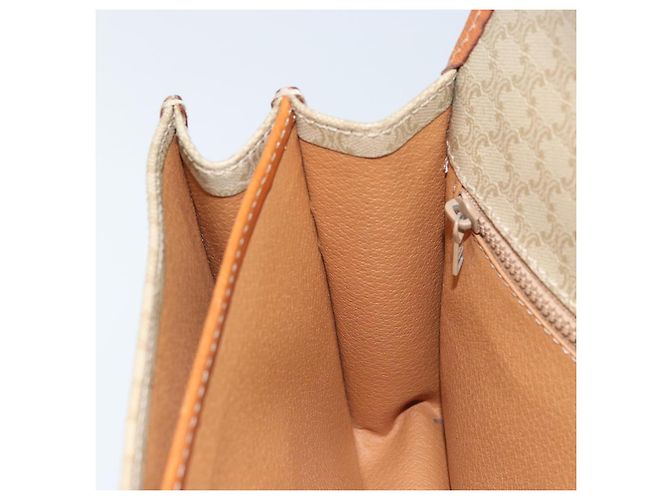 Céline CELINE Macadam Canvas Shoulder Bag PVC Leather Beige Gold Auth gh1779 Golden - view 21
