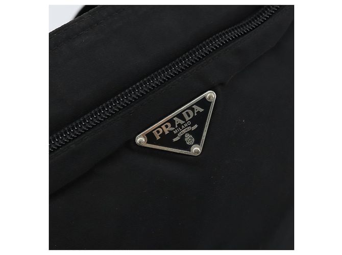 Borsa a Spalla PRADA Nylon Nero Argento Autentica 173668 - vista 18