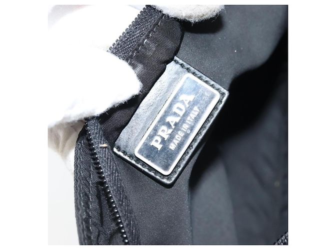 Borsa a Spalla PRADA Nylon Nero Argento Autentica 173668 - vista 19