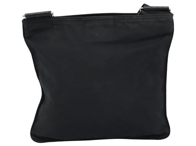 Borsa a Spalla PRADA Nylon Nero Argento Autentica 173668 - vista 2