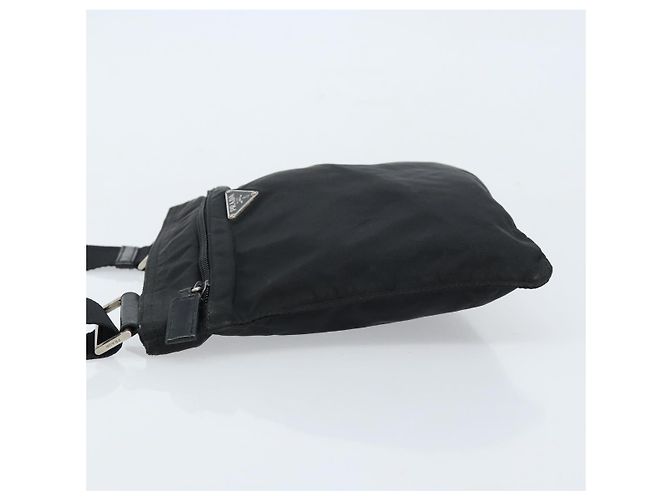 Borsa a Spalla PRADA Nylon Nero Argento Autentica 173668 - vista 4