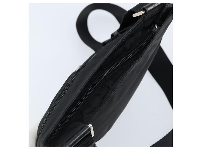 Borsa a Spalla PRADA Nylon Nero Argento Autentica 173668 - vista 6