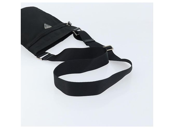 Borsa a Spalla PRADA Nylon Nero Argento Autentica 173668 - vista 7