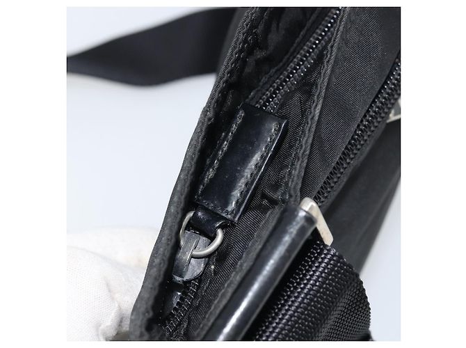 Borsa a Spalla PRADA Nylon Nero Argento Autentica 173668 - vista 9