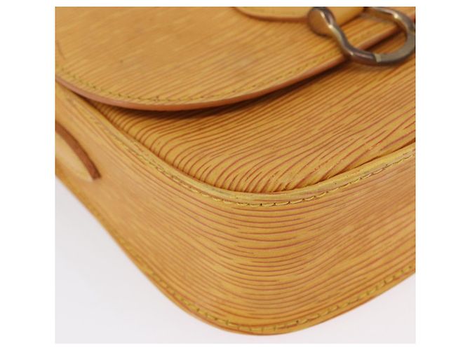 LOUIS VUITTON Borsa a Spalla Epi Saint Cloud PM Gialla M52219 LV Auth LNZ331 Giallo - vista 15