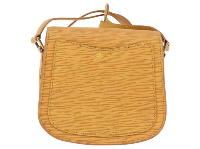 LOUIS VUITTON Borsa a Spalla Epi Saint Cloud PM Gialla M52219 LV Auth LNZ331 Giallo - vista 2