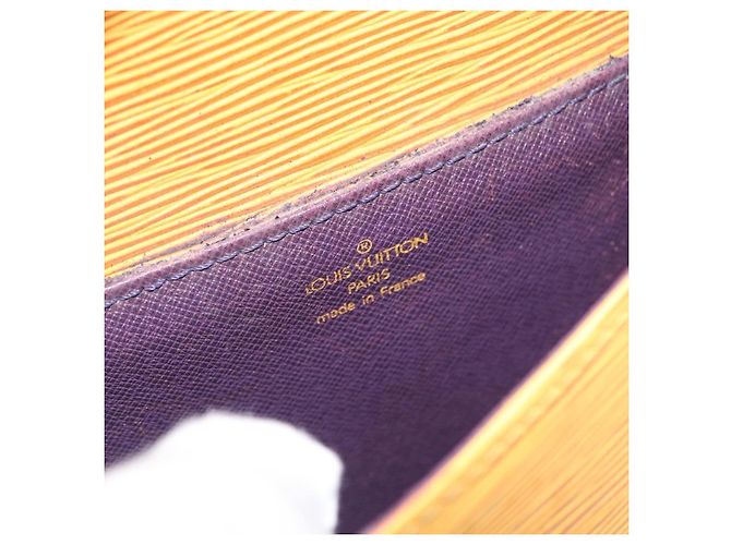 LOUIS VUITTON Borsa a Spalla Epi Saint Cloud PM Gialla M52219 LV Auth LNZ331 Giallo - vista 21
