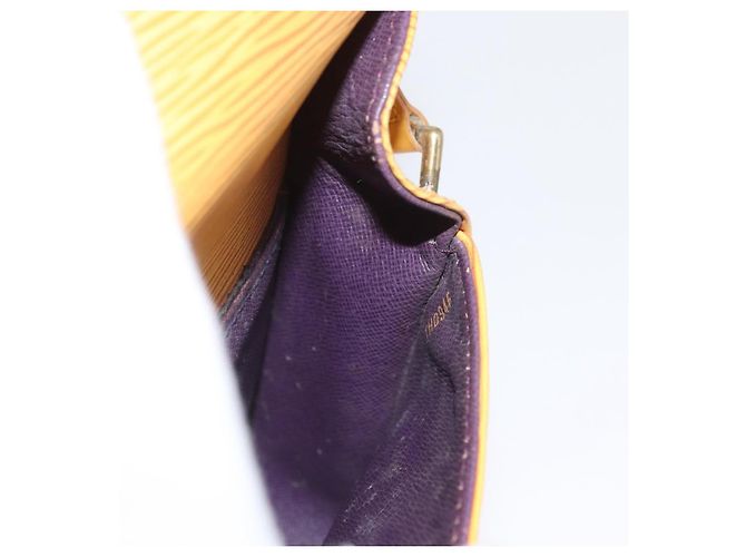 LOUIS VUITTON Borsa a Spalla Epi Saint Cloud PM Gialla M52219 LV Auth LNZ331 Giallo - vista 22
