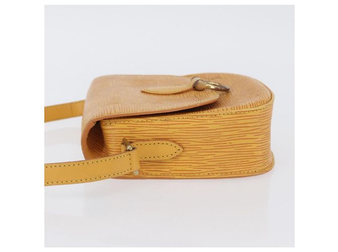 LOUIS VUITTON Borsa a Spalla Epi Saint Cloud PM Gialla M52219 LV Auth LNZ331 Giallo - vista 4