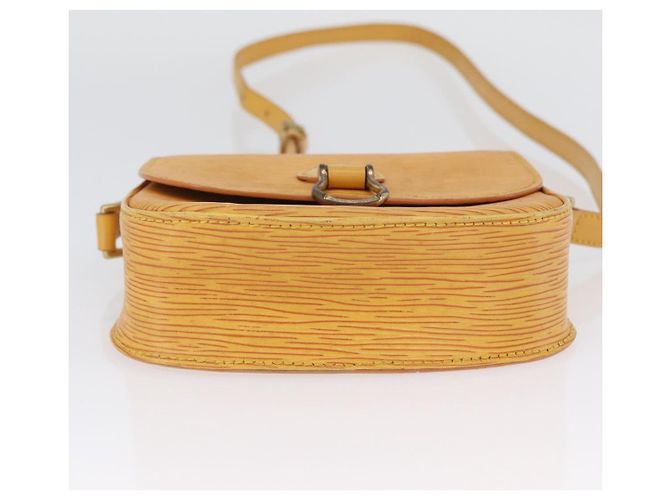 LOUIS VUITTON Borsa a Spalla Epi Saint Cloud PM Gialla M52219 LV Auth LNZ331 Giallo - vista 5