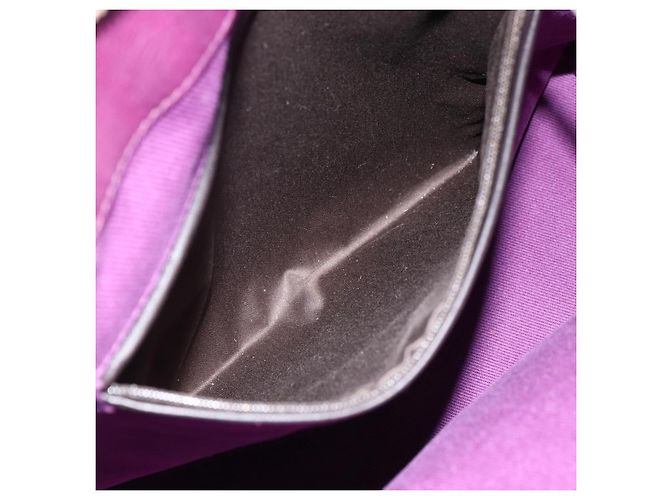 SAINT LAURENT Borsa a mano in pelle viola oro 274766 Auth BA11116V D'oro Porpora - vista 11