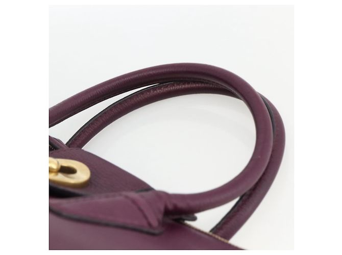 SAINT LAURENT Borsa a mano in pelle viola oro 274766 Auth BA11116V D'oro Porpora - vista 8