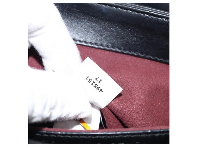 Autre Marque Borsa a mano Stella McCartney in pelle 2 vie nera argento autentica BA10361 Nero - vista 12