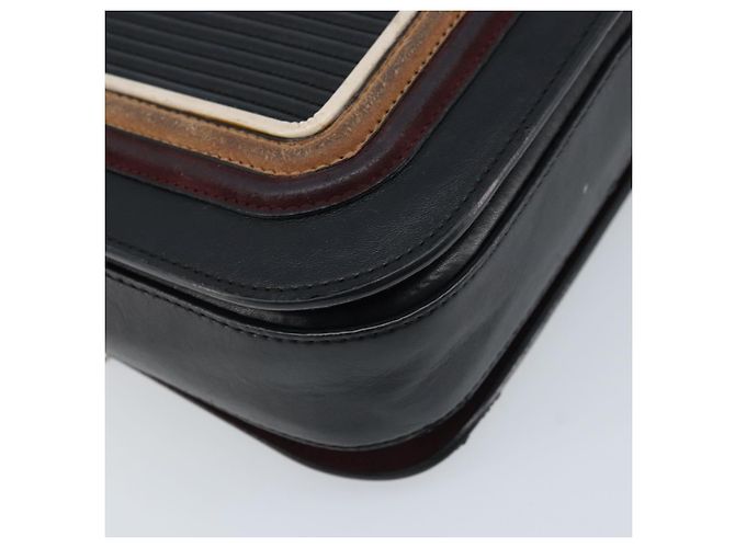 Autre Marque Borsa a mano Stella McCartney in pelle 2 vie nera argento autentica BA10361 Nero - vista 19