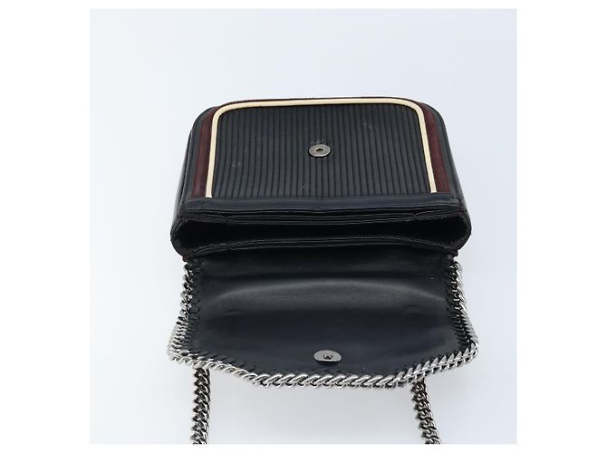 Autre Marque Borsa a mano Stella McCartney in pelle 2 vie nera argento autentica BA10361 Nero - vista 20