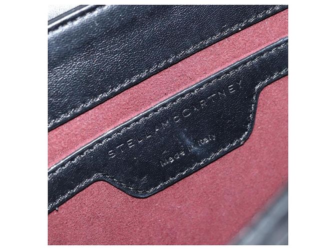 Autre Marque Borsa a mano Stella McCartney in pelle 2 vie nera argento autentica BA10361 Nero - vista 21