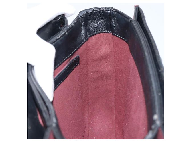 Autre Marque Borsa a mano Stella McCartney in pelle 2 vie nera argento autentica BA10361 Nero - vista 22