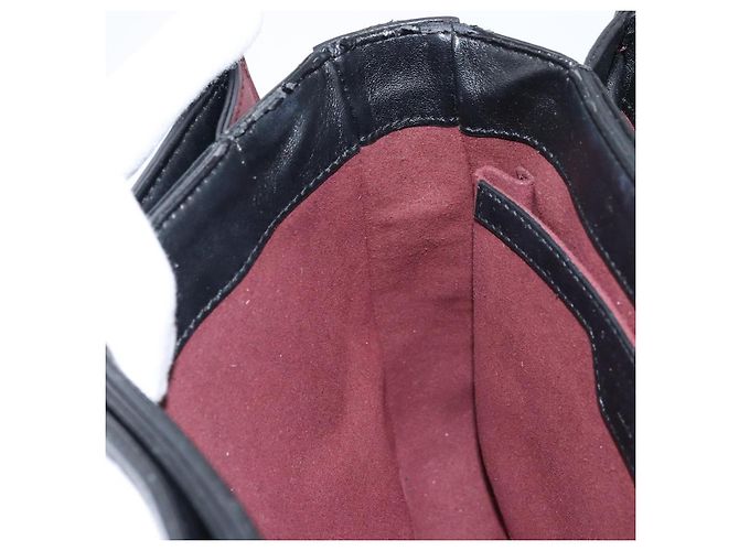Autre Marque Borsa a mano Stella McCartney in pelle 2 vie nera argento autentica BA10361 Nero - vista 23