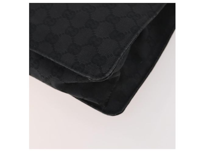 Borsa a Spalla GG Canvas Gucci Nera Argento 120841 Auth ep13072 Nero - vista 15