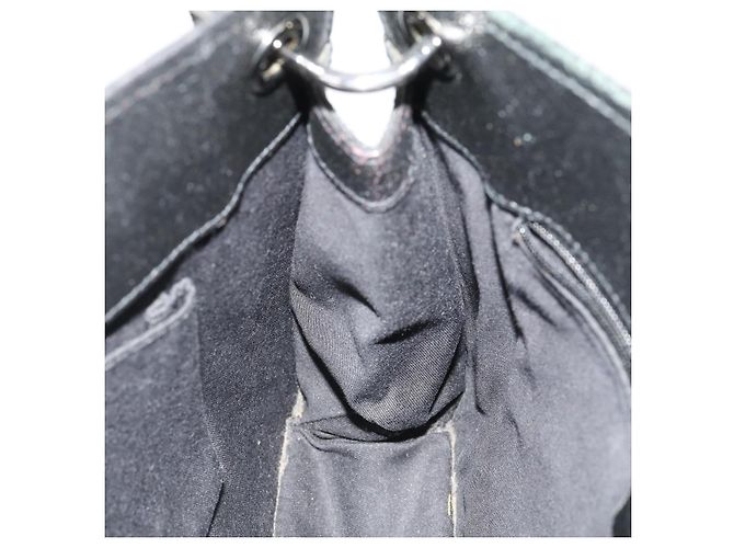 Borsa a Spalla GG Canvas Gucci Nera Argento 120841 Auth ep13072 Nero - vista 17