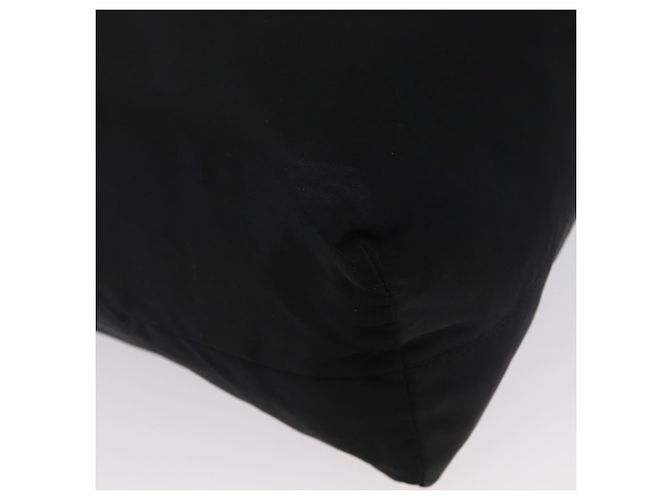 Céline Borsa Tote Circle in Nylon Nero e Oro Auth ka2834 D'oro - vista 16