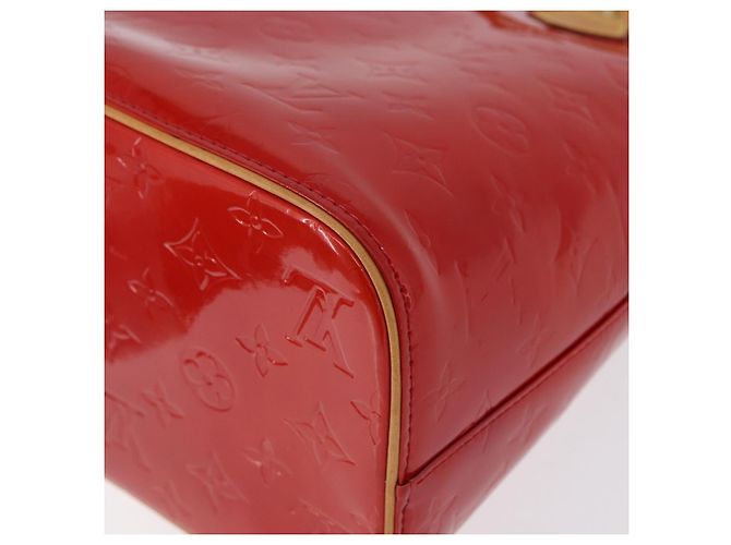 LOUIS VUITTON Borsa a Mano Houston Monogram Vernis Rossa M91092 LV Auth ki6445 Rosso - vista 16