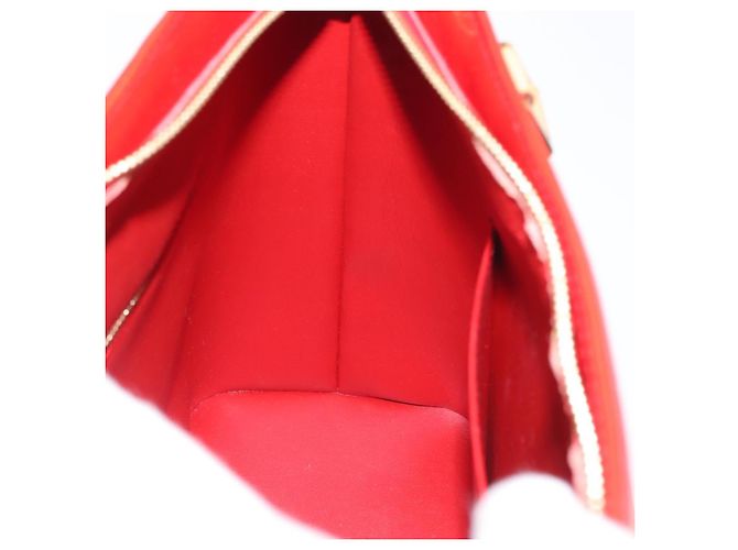 LOUIS VUITTON Borsa a Mano Houston Monogram Vernis Rossa M91092 LV Auth ki6445 Rosso - vista 19