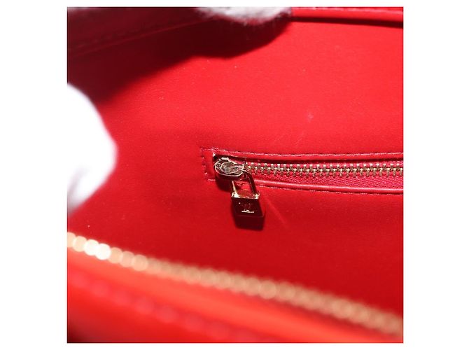 LOUIS VUITTON Borsa a Mano Houston Monogram Vernis Rossa M91092 LV Auth ki6445 Rosso - vista 21