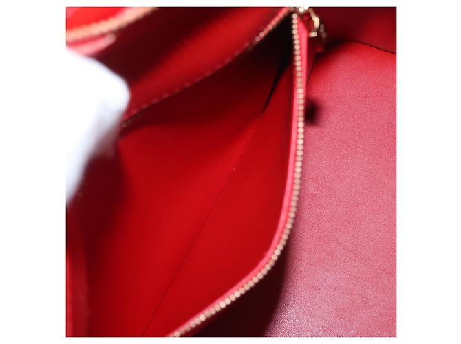 LOUIS VUITTON Borsa a Mano Houston Monogram Vernis Rossa M91092 LV Auth ki6445 Rosso - vista 22
