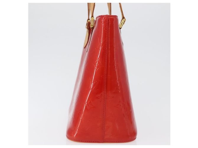 LOUIS VUITTON Borsa a Mano Houston Monogram Vernis Rossa M91092 LV Auth ki6445 Rosso - vista 3