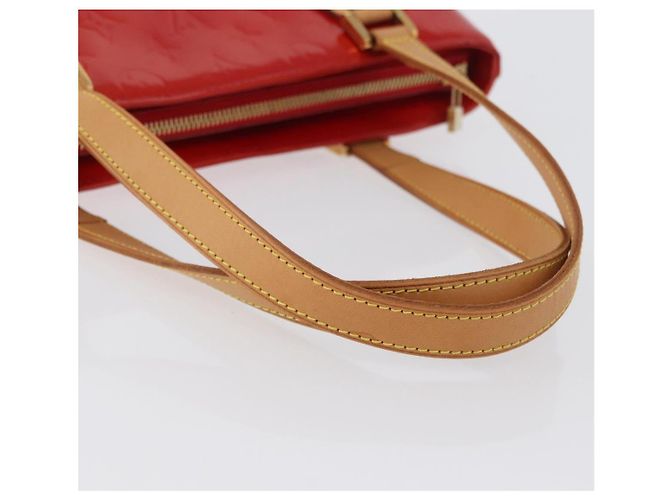 LOUIS VUITTON Borsa a Mano Houston Monogram Vernis Rossa M91092 LV Auth ki6445 Rosso - vista 7