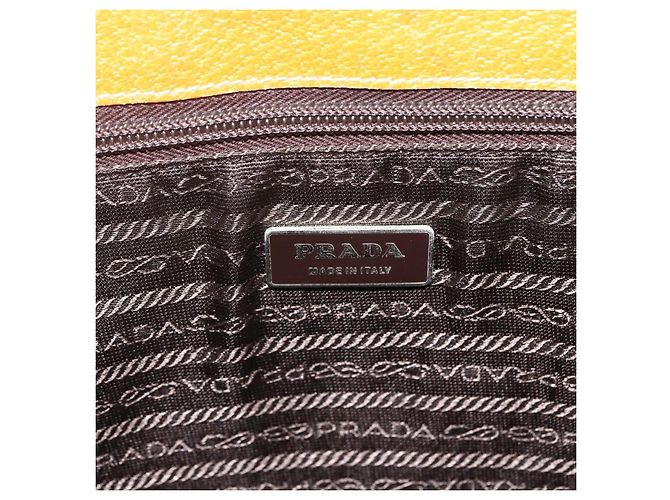 PRADA Handtasche aus Canvas Beige Silber Authentisch bs33611 - Ansicht 18