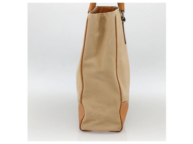 PRADA Handtasche aus Canvas Beige Silber Authentisch bs33611 - Ansicht 3