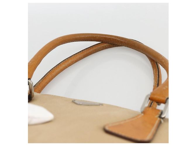 PRADA Handtasche aus Canvas Beige Silber Authentisch bs33611 - Ansicht 8
