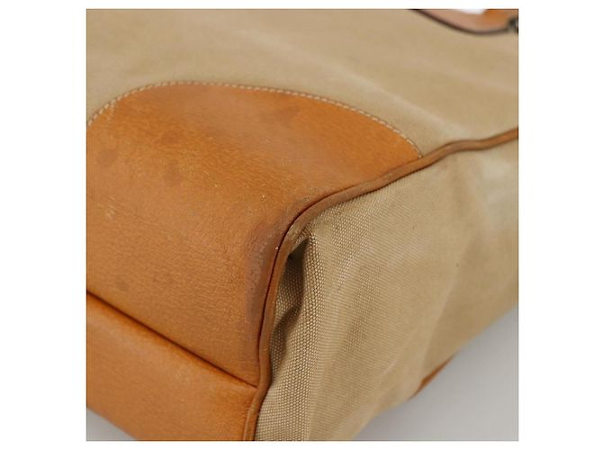 PRADA Handtasche aus Canvas Beige Silber Authentisch bs33611 - Ansicht 9