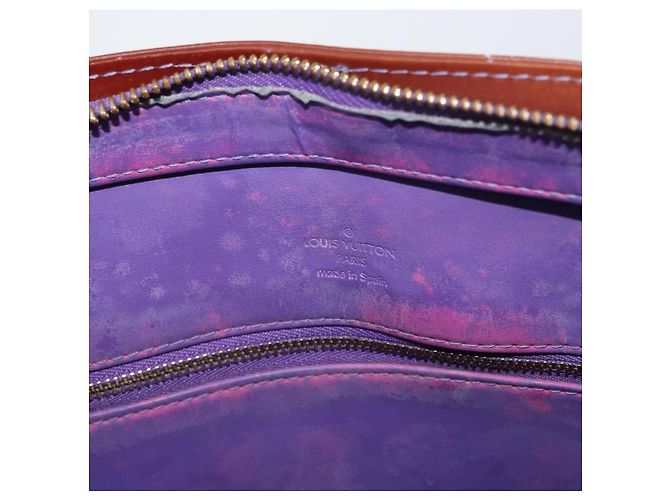 LOUIS VUITTON Borsa a Mano Houston Monogram Vernis Viola Viole M91093 Auth 172677 Porpora - vista 10