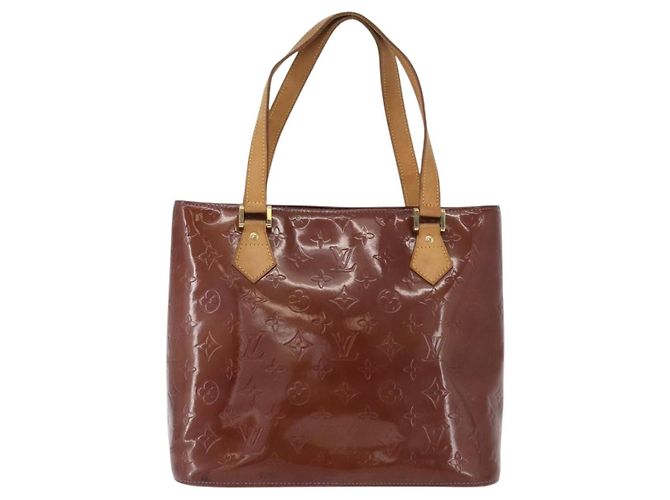 LOUIS VUITTON Borsa a Mano Houston Monogram Vernis Viola Viole M91093 Auth 172677 Porpora - vista 13