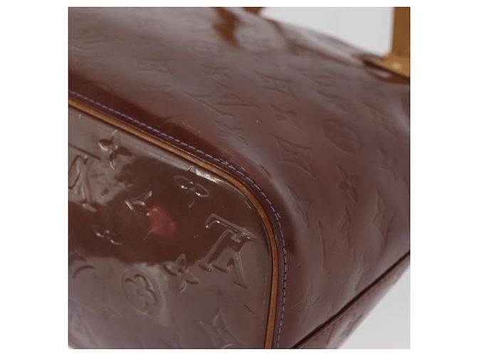 LOUIS VUITTON Borsa a Mano Houston Monogram Vernis Viola Viole M91093 Auth 172677 Porpora - vista 15