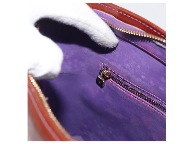 LOUIS VUITTON Borsa a Mano Houston Monogram Vernis Viola Viole M91093 Auth 172677 Porpora - vista 21