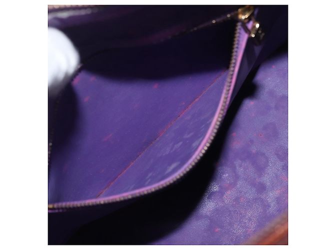 LOUIS VUITTON Borsa a Mano Houston Monogram Vernis Viola Viole M91093 Auth 172677 Porpora - vista 22