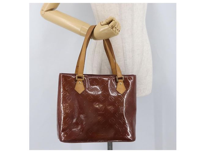 LOUIS VUITTON Borsa a Mano Houston Monogram Vernis Viola Viole M91093 Auth 172677 Porpora - vista 24