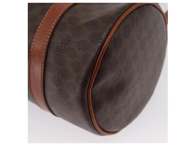 Céline Borsa a mano in tela Macadam CELINE in pelle PVC marrone e oro Auth mr2020 D'oro - vista 14