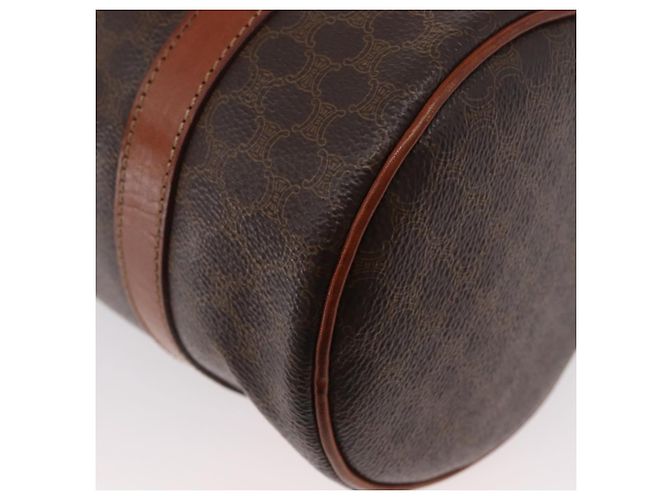 Céline Borsa a mano in tela Macadam CELINE in pelle PVC marrone e oro Auth mr2020 D'oro - vista 16