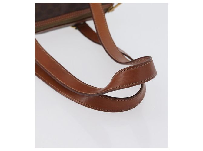 Céline Borsa a mano in tela Macadam CELINE in pelle PVC marrone e oro Auth mr2020 D'oro - vista 7