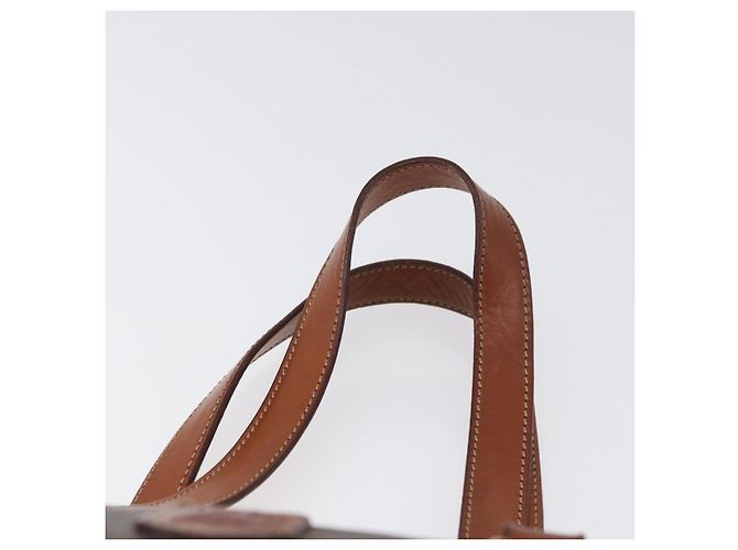 Céline Borsa a mano in tela Macadam CELINE in pelle PVC marrone e oro Auth mr2020 D'oro - vista 8