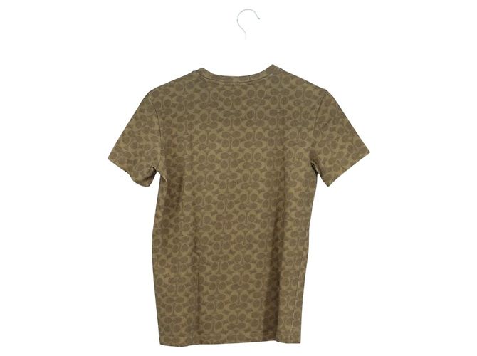 Camiseta de manga corta de algodón Coach COACH ~ Disney Signature Marrón Auth 166925M Castaño - vista 2