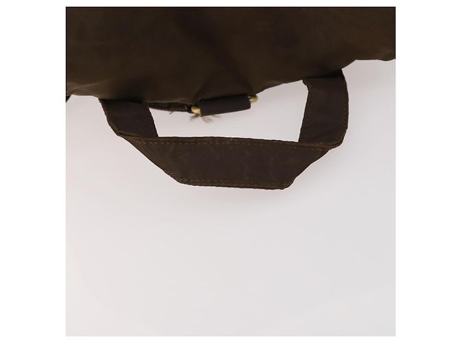 Zaino PRADA in nylon marrone e oro Auth bs33338 D'oro - vista 7